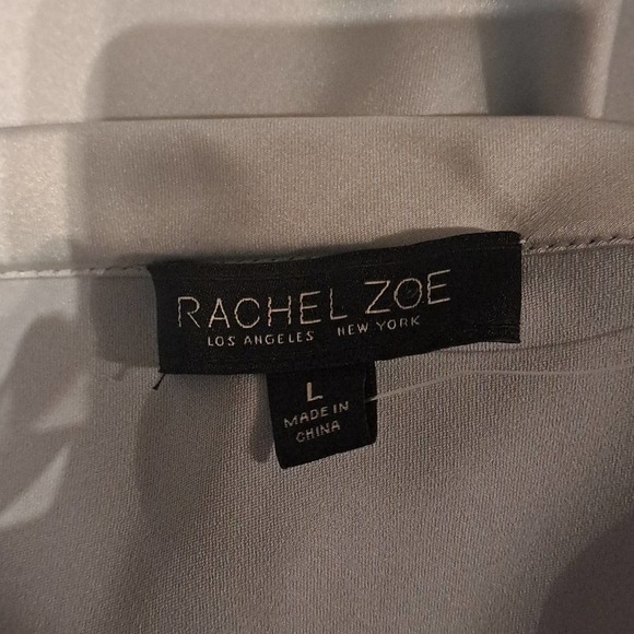 Rachel Zoe light blue slip skirt size Large - Picture 3 of 4